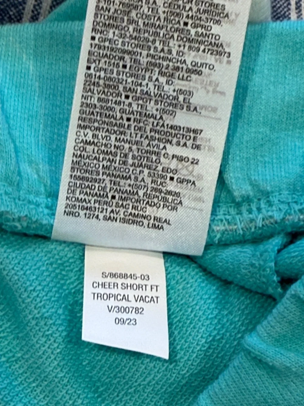 Old Navy Girls' Shorts Set - Pink, Teal, Denim Stripe Large 10-12